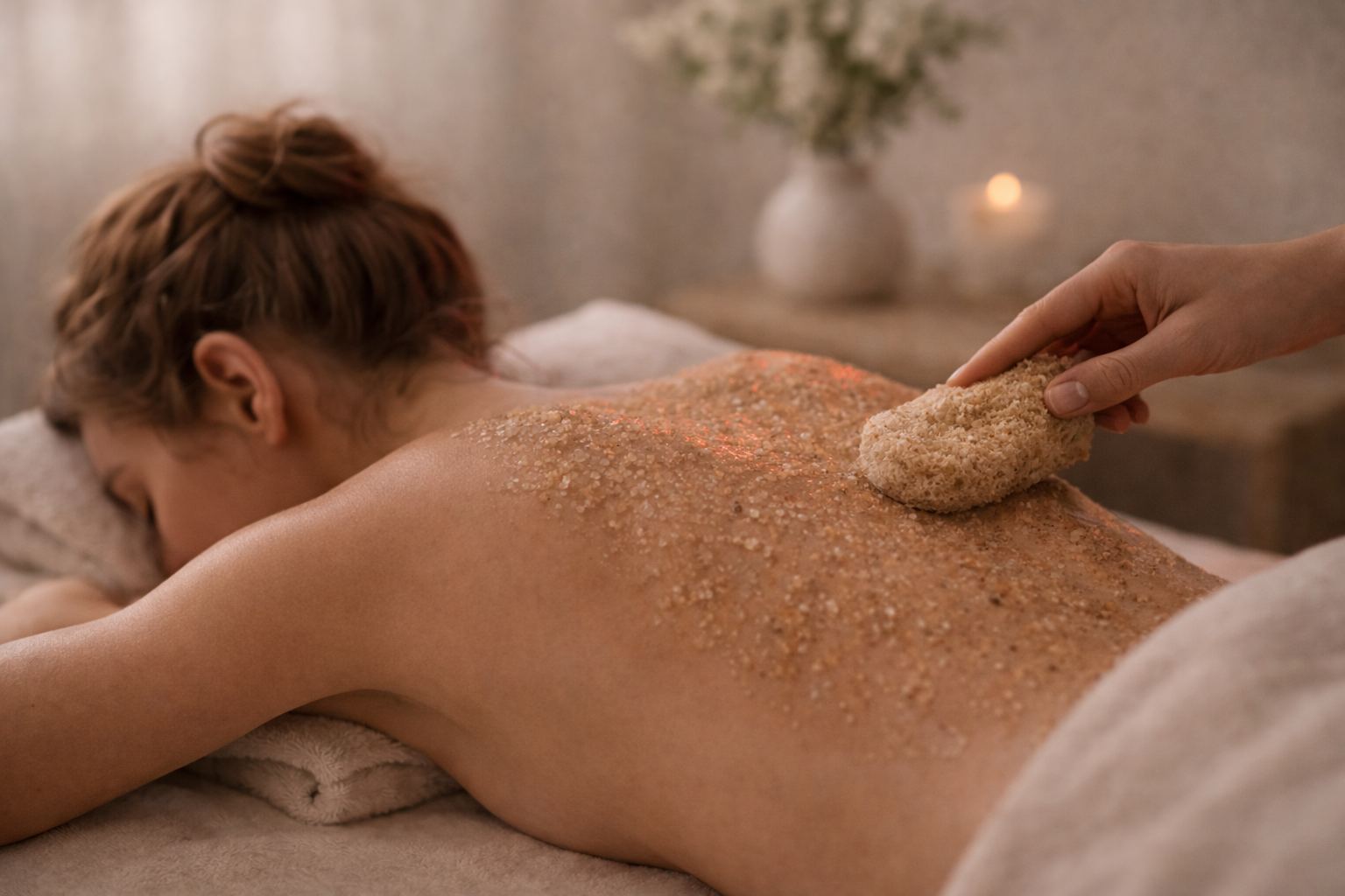 Peelingový rituál zad & IR teplo